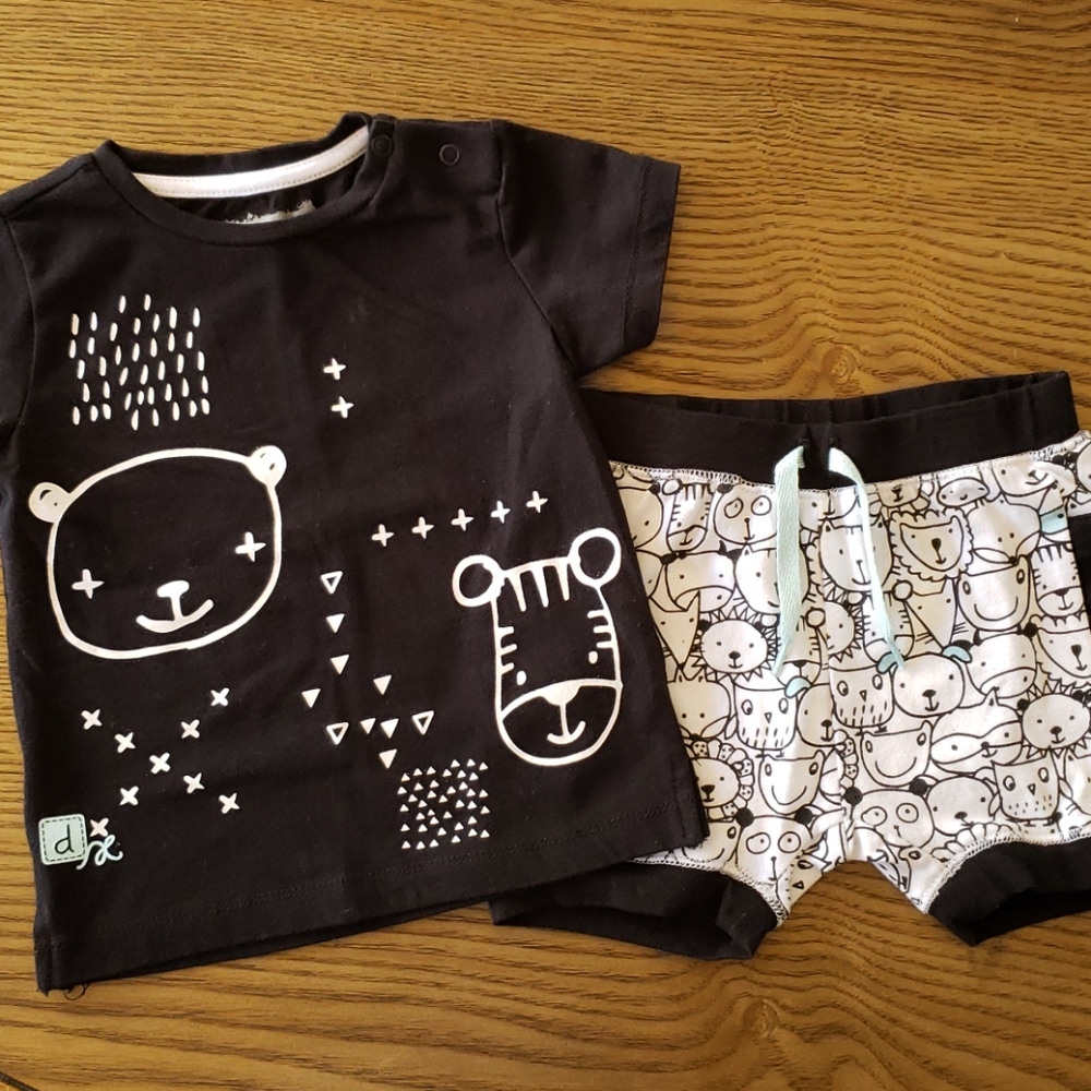 Baby Deux Par Deux T-shirt & Shorts Set